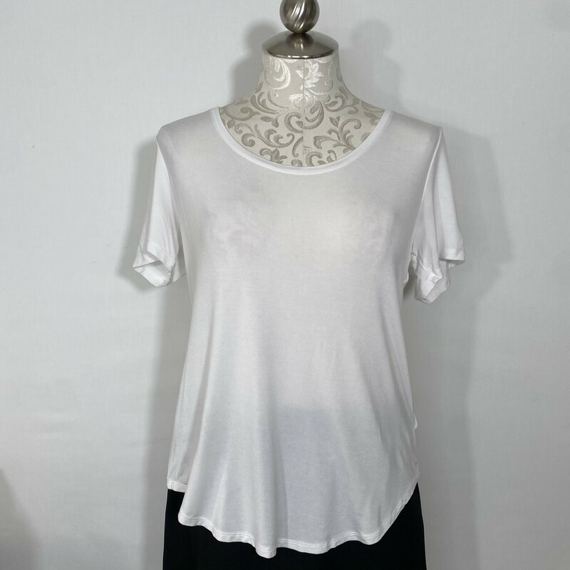 Old Navy Luxe Loose Fit T, White, Size: Small 95% viscose 5% elastane