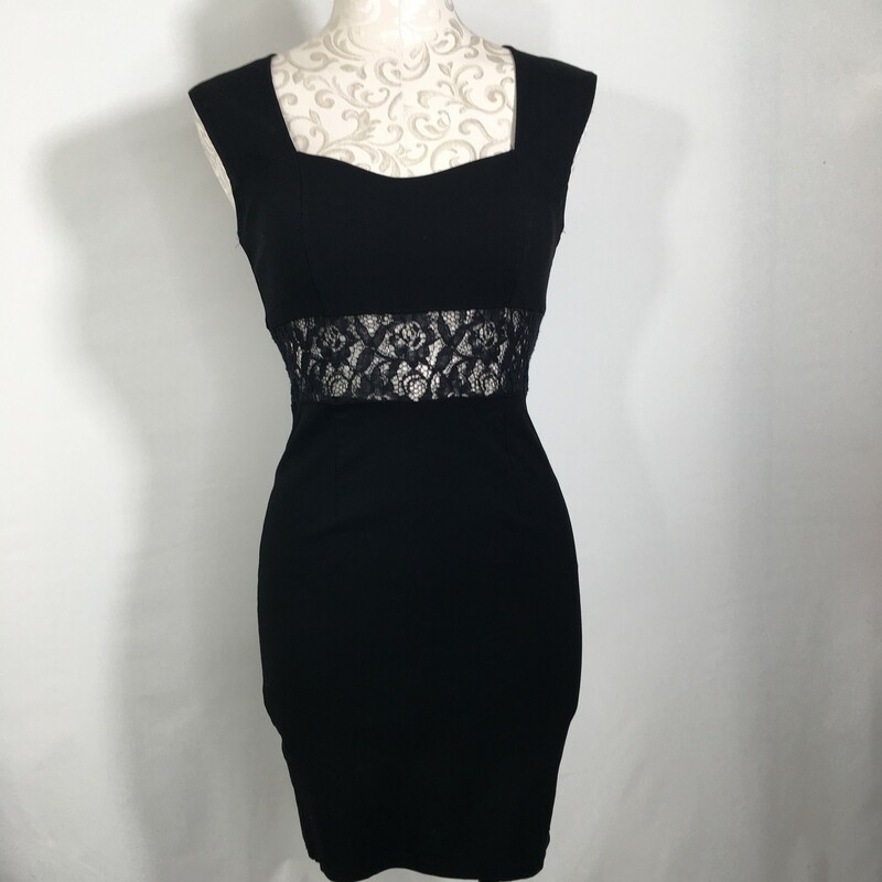 100-120 Charlotte Russe, Black, Size: Medium lace back and lace cutout around waist