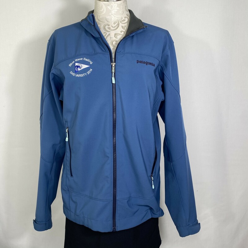 114-097 Patagonia Windbre, Blue, Size: Medium mens medium  blue wave sailing embroidered on chest