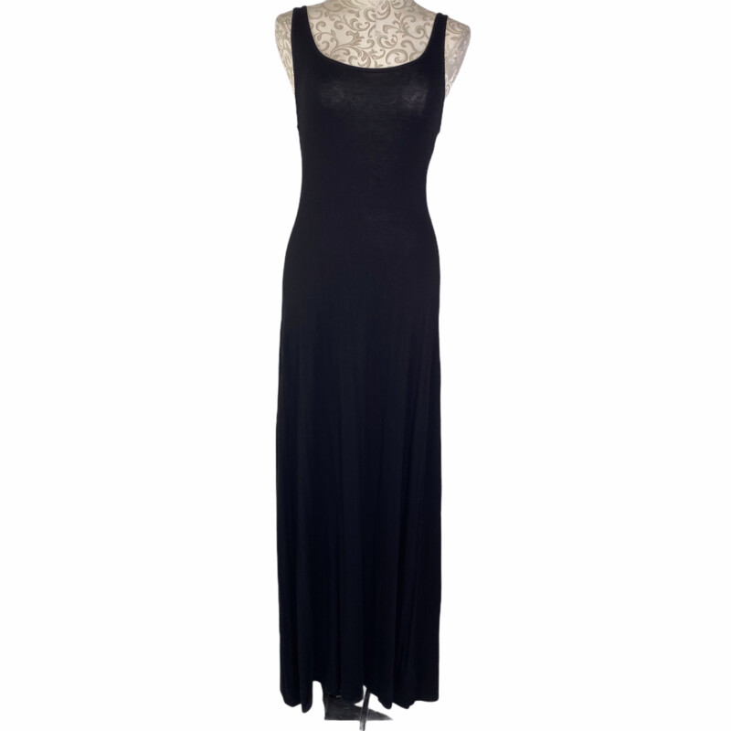 100-069 Merona Maxi Dress, Black, Size: Small