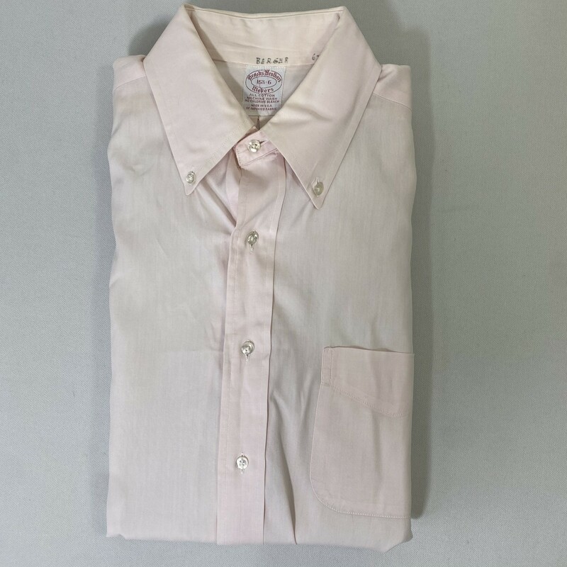 100-1064 Brooks Brothers, Pink, Size: 6 button up dress shirt