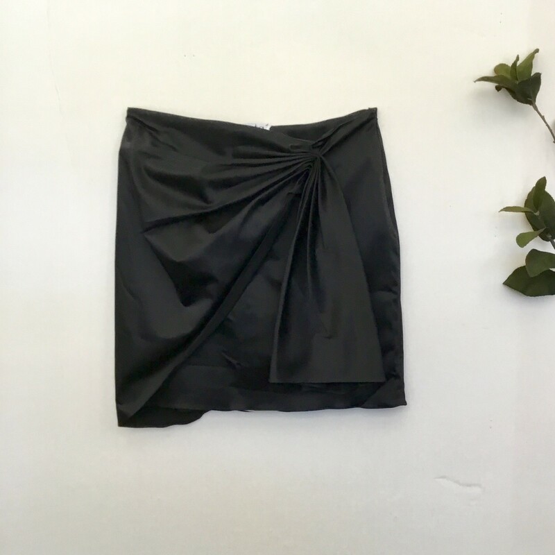 NEW Zeta Satin Skirt, Black, Size: 4