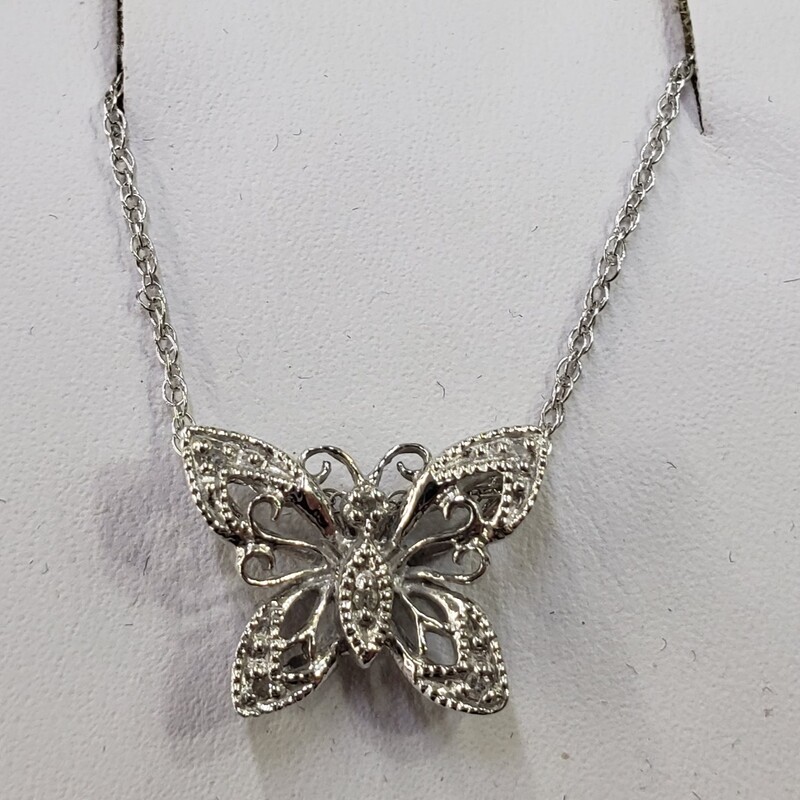10k Butterfly Necklace