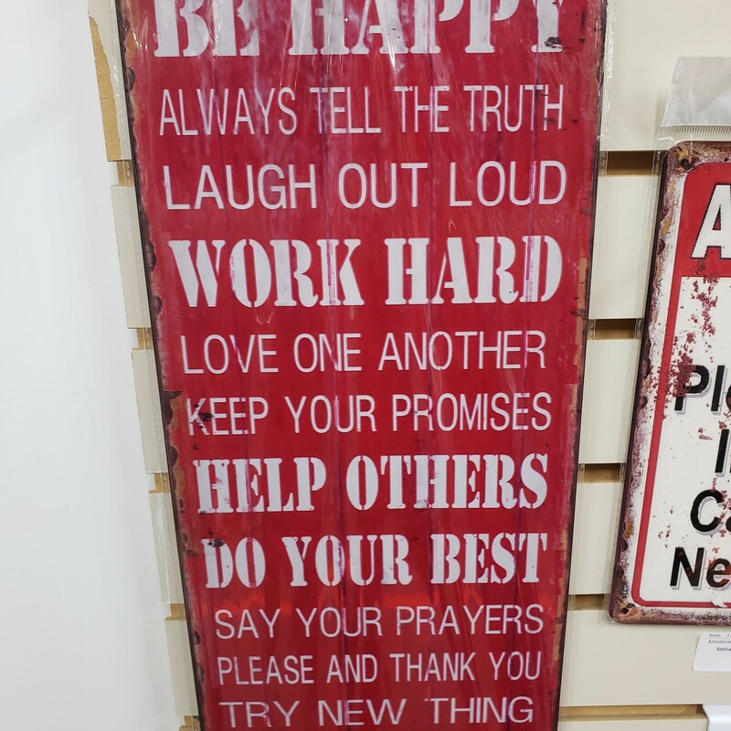 Be Happy Sign