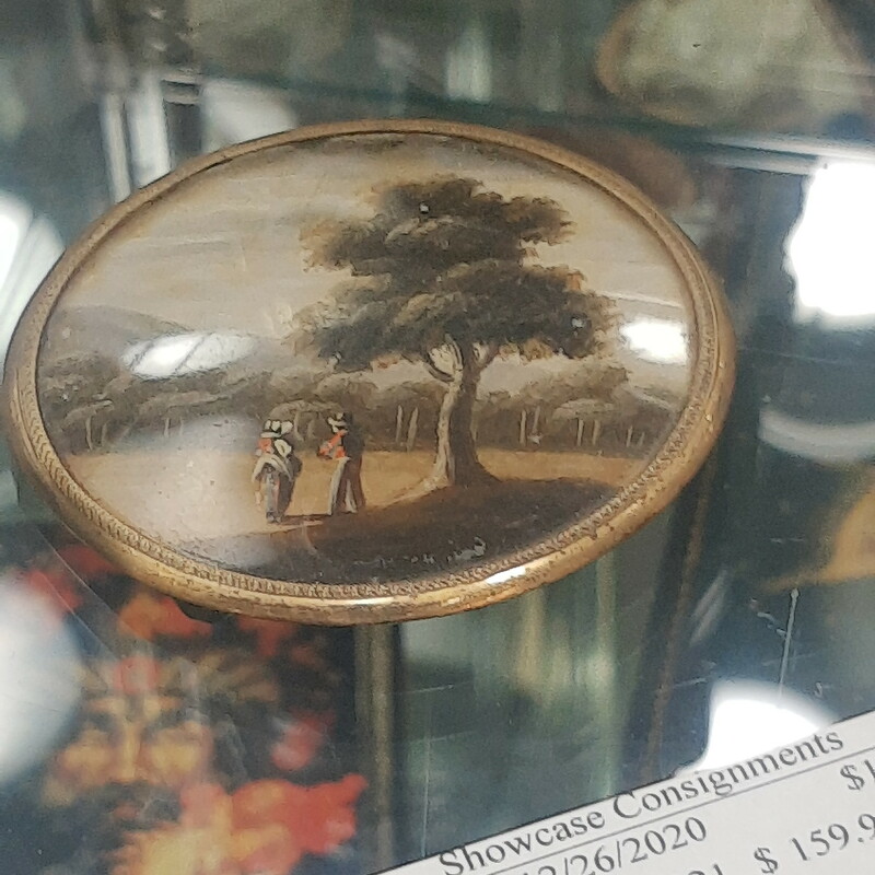 Handpainted Antique 2 1/2, landscape

Please call or email for specific dimensions etc. Return are generally not allowed on consignment items. Any returns authorized are subject to a 20 % restocking fee!