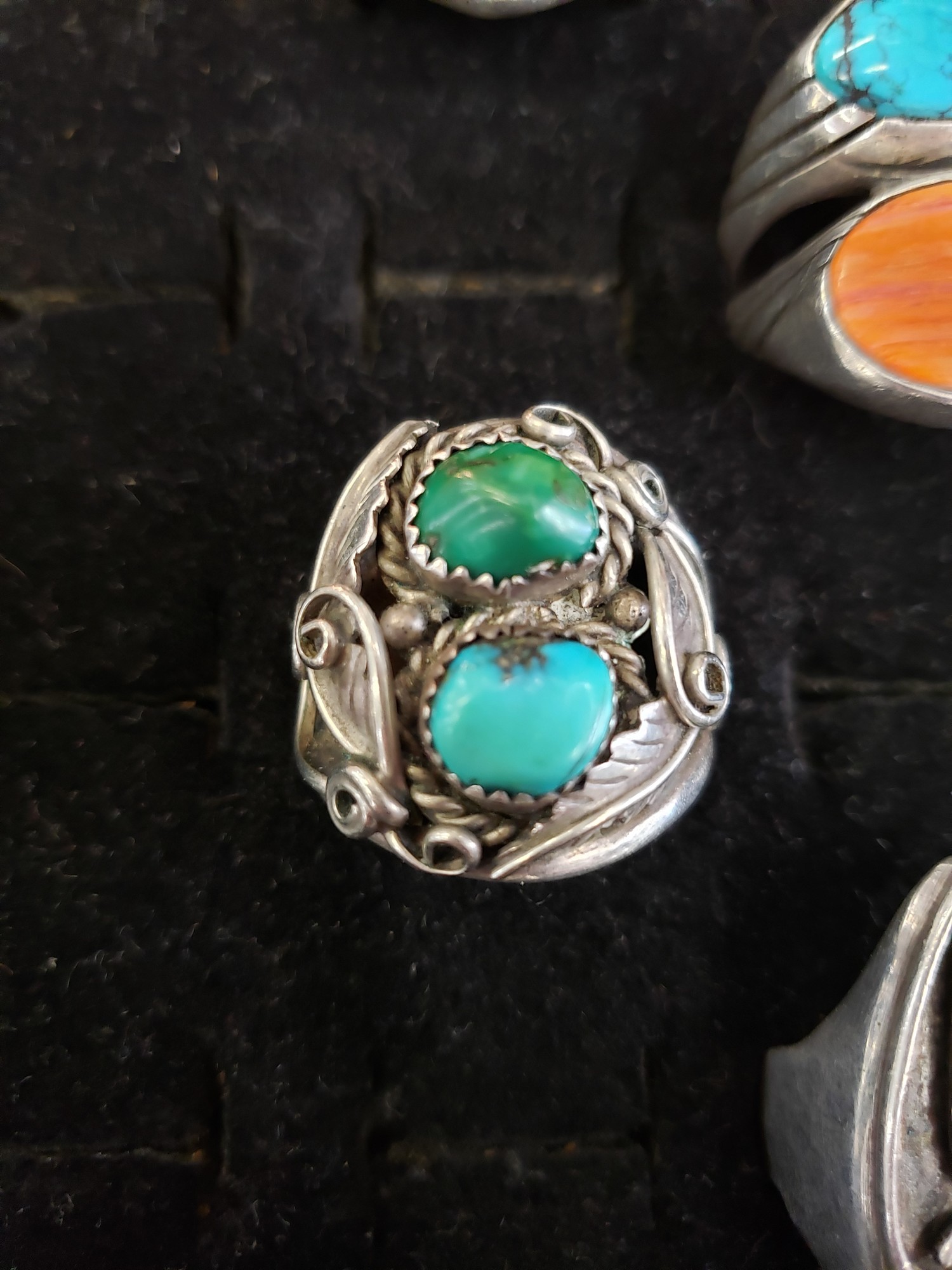 Sterling Turquoise Ring, None, Size: None