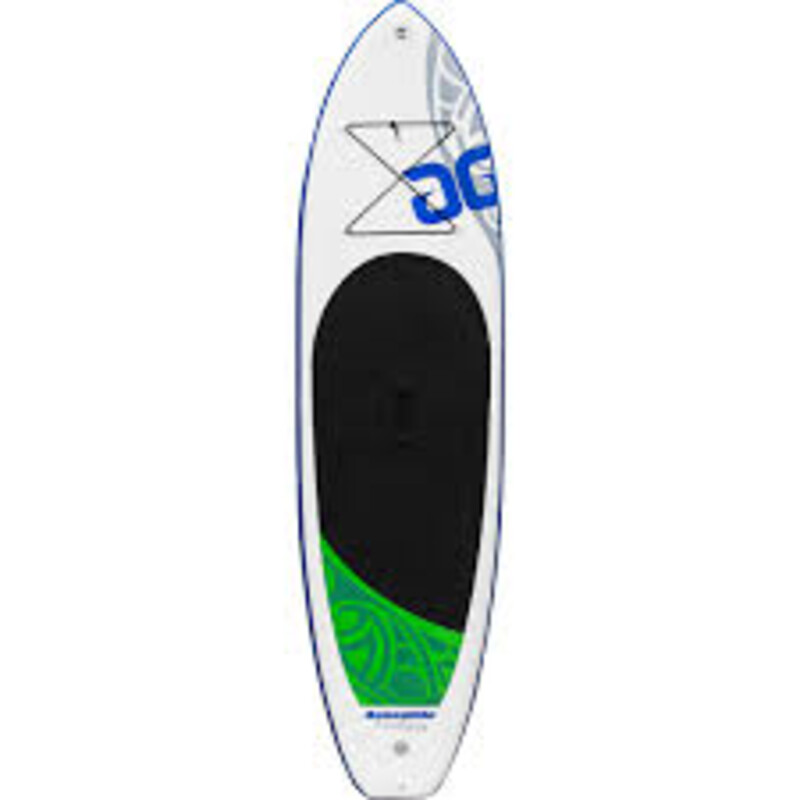 Ideally suited for travel, or tight storage requirements,
these boards are durable enough for you to take on a
whitewater adventure, and compact enough to roll up and
fit in small spaces. The Cascade is ideal for boaters and
families! Made from the best quality drop-stitch material
with extra Powerstrip™ reinforcements, this inflatable SUP
inflates to 14 - 18 psi, making them incredibly stiff for the
most efficient paddling experience. The fin system has
been updated with the stiffest interface on the market,
with quick and easy tool-free mounting for your easy use.CASCADE™ 11'0in
With enough volume to float anyone
up to 230 pounds, the Cascade 11'0in
also provides added stiffness thanks
to 6. drop-stitch material and extra
Powerstrip reinforcements.
Specifications:
11'0in x 32in x 6in
(335 cm x 81 cm x15 cm)
6in (15cm) drop stitch
32 lbs (14.5 kg)
210 L, Riders <230 lbs (105 kg)
Includes padded backpack bag