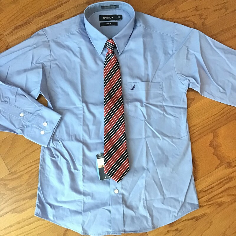 Nautica Shirt W Tie NEW, Blue, Size: 12

brand new with tag

comes with clip on tie

ALL SALES ARE FINAL. NO RETURNS OR EXCHANGES. PLEASE ALLOW AT LEAST 1 WEEK FOR SHIPMENT. THANK YOU SO MUCH FOR SUPPORTING A SMALL BUSINESS.
