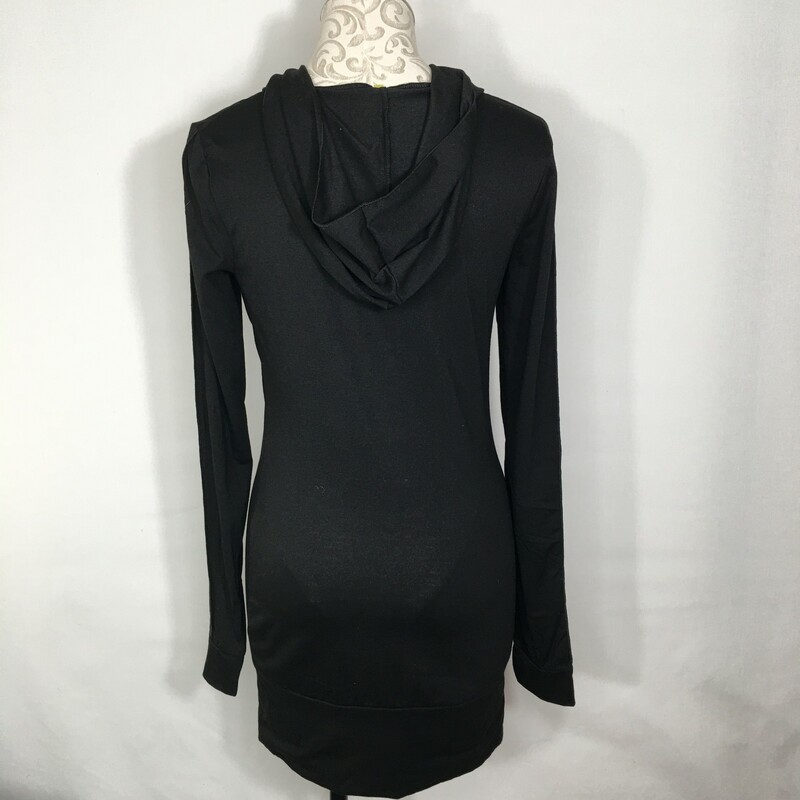 102-220 -, Black, Size: Small tight dress with hoodie