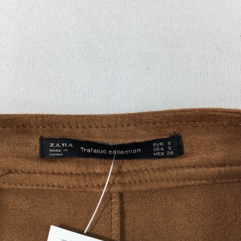 Zara Suede Button Up Skir, Courdory, Size: Small