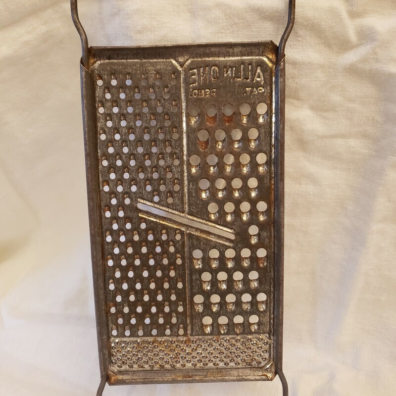 All In One Grater, Tin, Size: 10.5x4.5