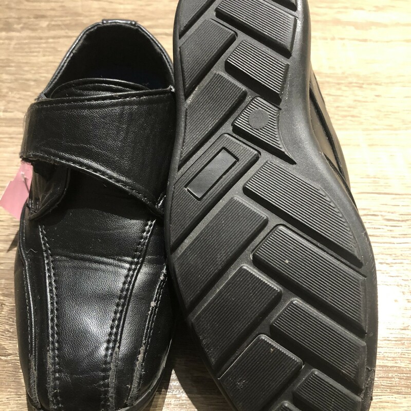 Dress Shoes, Black, Size: 10T