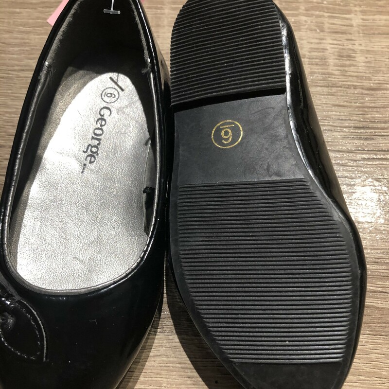 George Flat Shoes, Black, Size: 6T