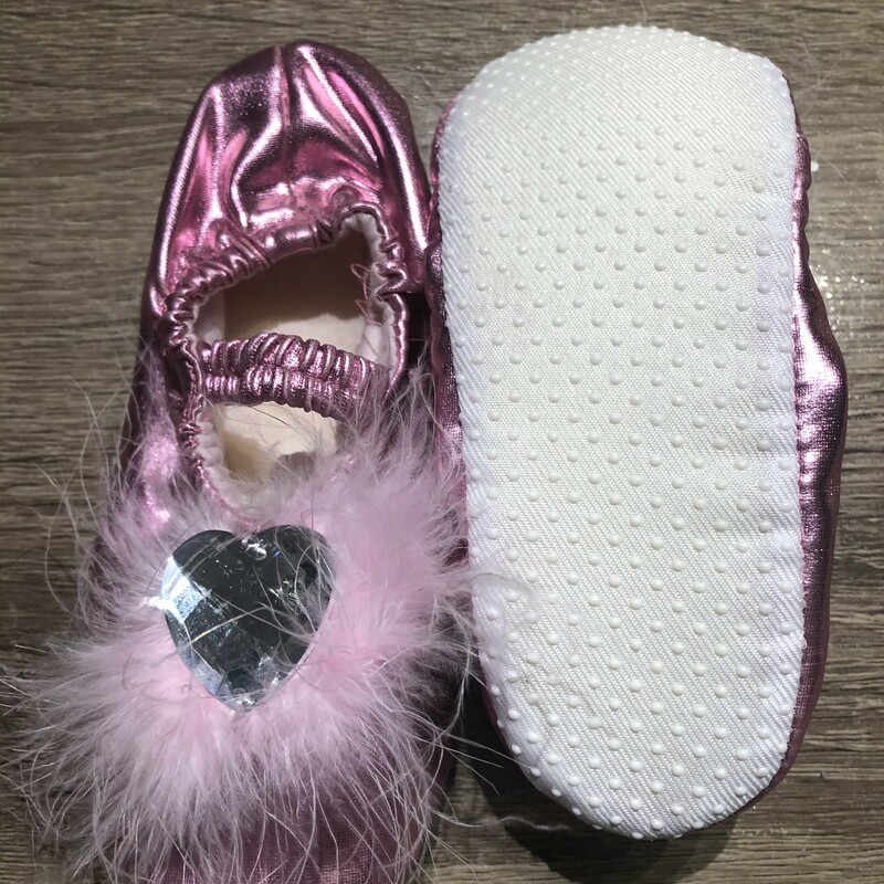 Indoor Slippers, Pink, Size: 3-4T