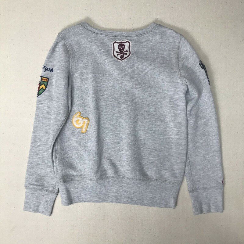 Polo Sweatshirt, Grey, Size: 8-10Y