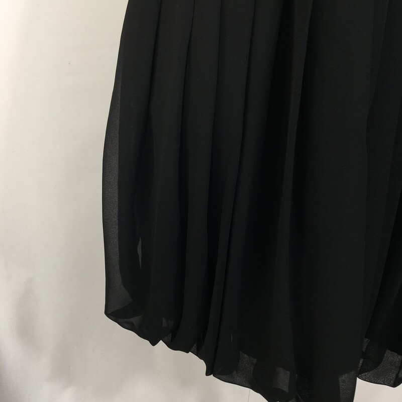 White House Black Market, Black, Size: 0 Strapless flowy dress with silk strap around the middle