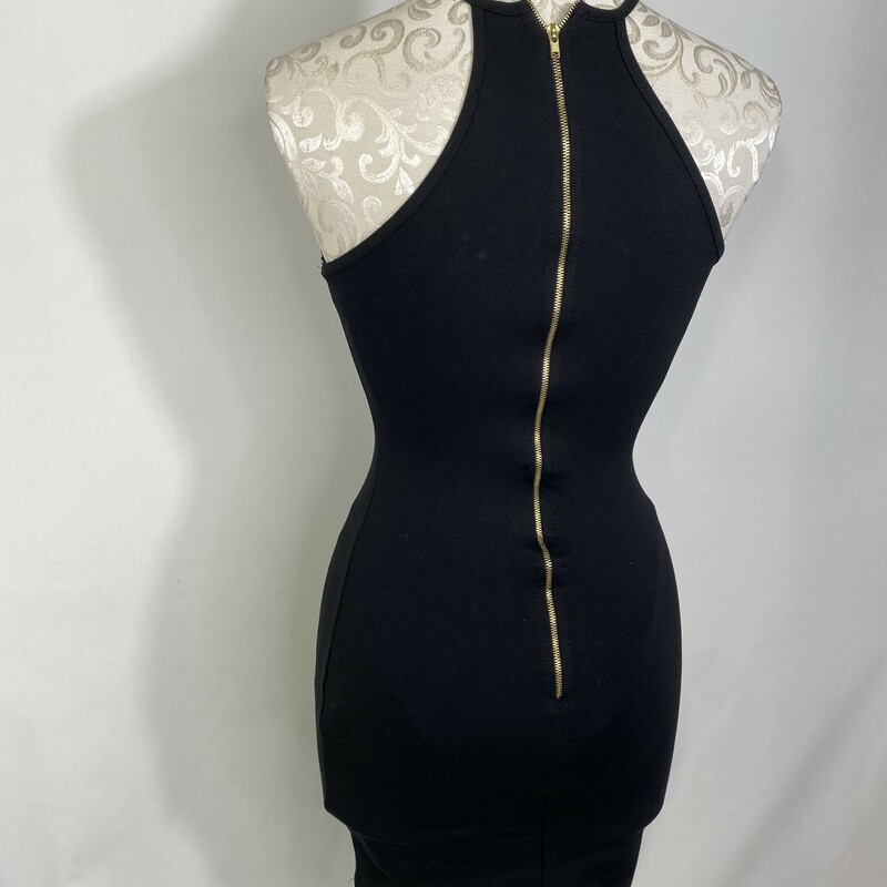 Charlotte Russe Tight, Black, Size: XS Halter Scalloped Dress