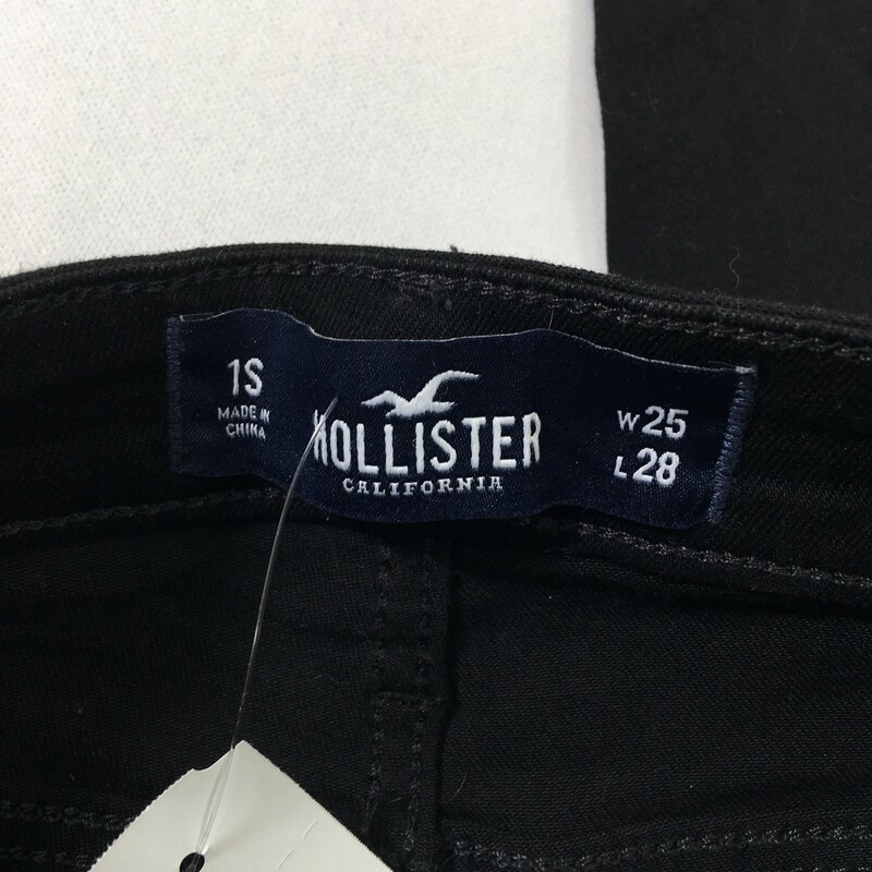 Hollister Super Skinny Pa, Black, Size: 1S ultra high-rise super skinny classic stretch jeans