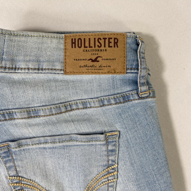 Hollister Super Skinny Je, Blue, Size: 1S waist 25 length 29 Light wash skinny jeans