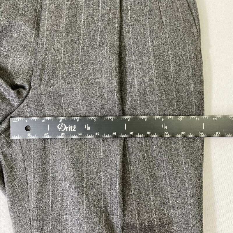 Barneys New York Suit Pan, Gray, Size: Large light gray striped
