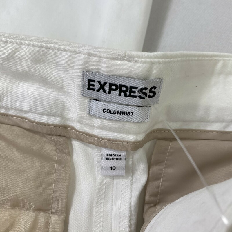 Express Capri Straight Le, White, Size: 10