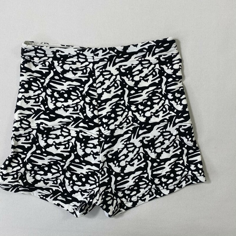 120-239 Flexees, Blk/whit, Size: Small Black and white shorts nylon/elastane