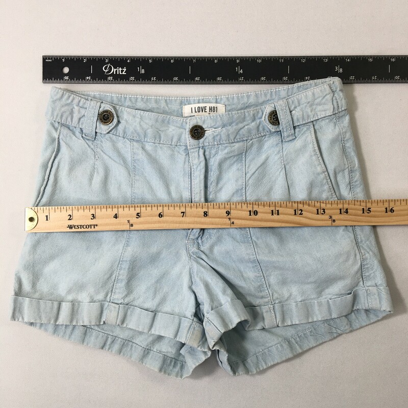 103-145 I Love H81, Blue, Size: 25 Blue Shorts (look denim) x  Okay