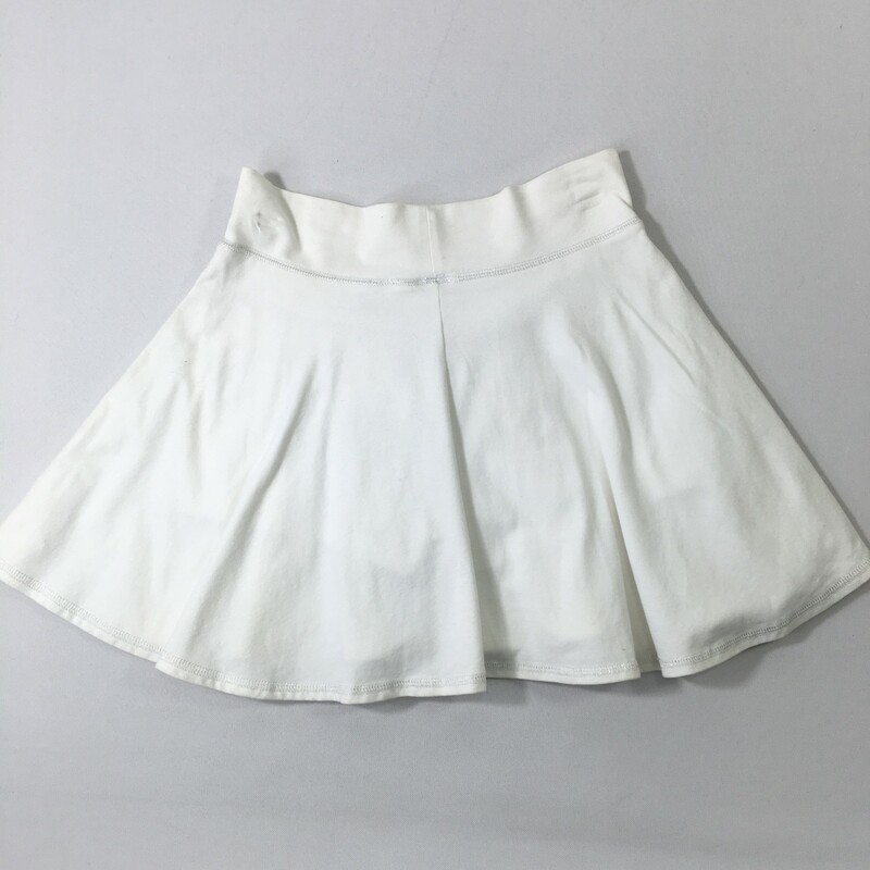 105-133 Justice, White, Size: Kids 14 Plain White Tennis Skirt 93% Cotton 7% Spandex