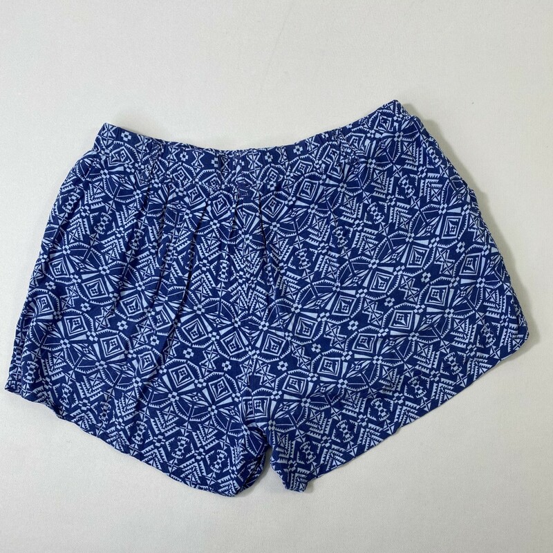 102-245 Bebop, Blue, Size: Medium blue shorts with light blue design