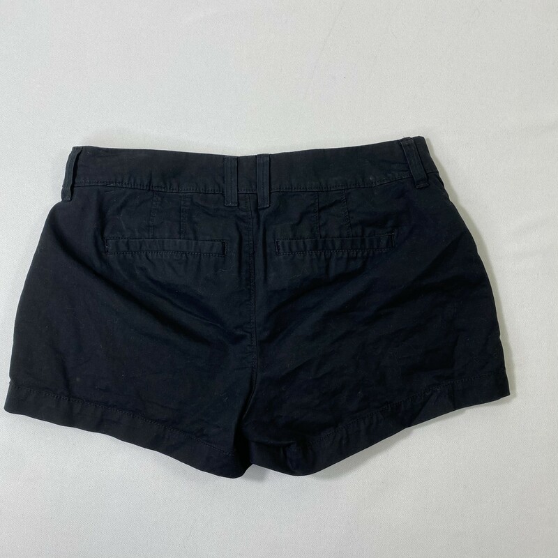 125-007 Old Navy, Black, Size: 0 plain black shorts 97% cotton 3% spandex  good