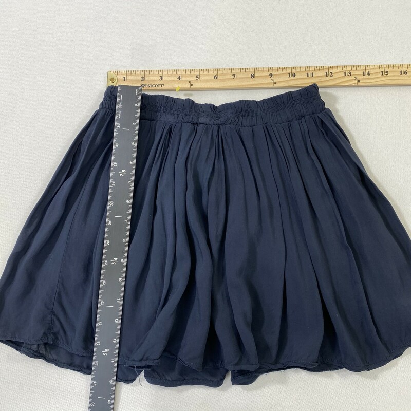 102-237 Brandy, Blue, Size: XS Short blue skirt cotton/viscose