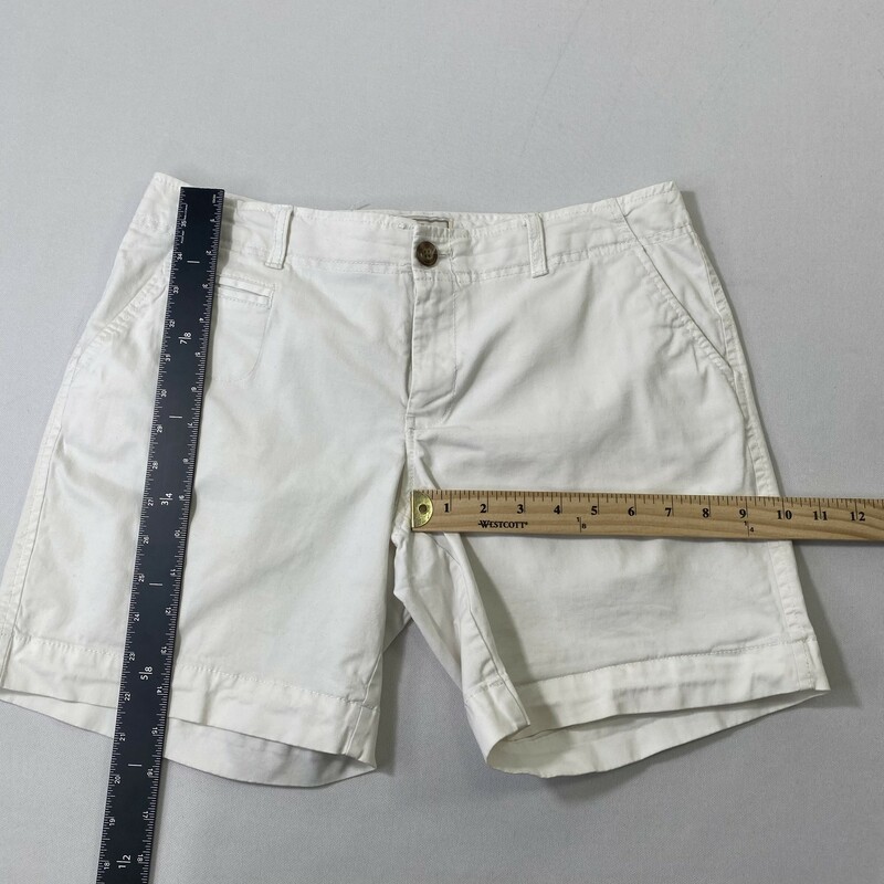 103-182 Old Navy, White, Size: 8 7 shorts white 97% cotton 3% spandex