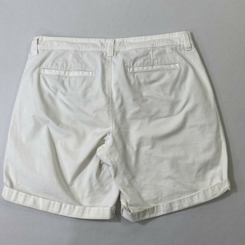 102-252 Old Navy, White, Size: 8 white shorts 97% cotton 3% spandex