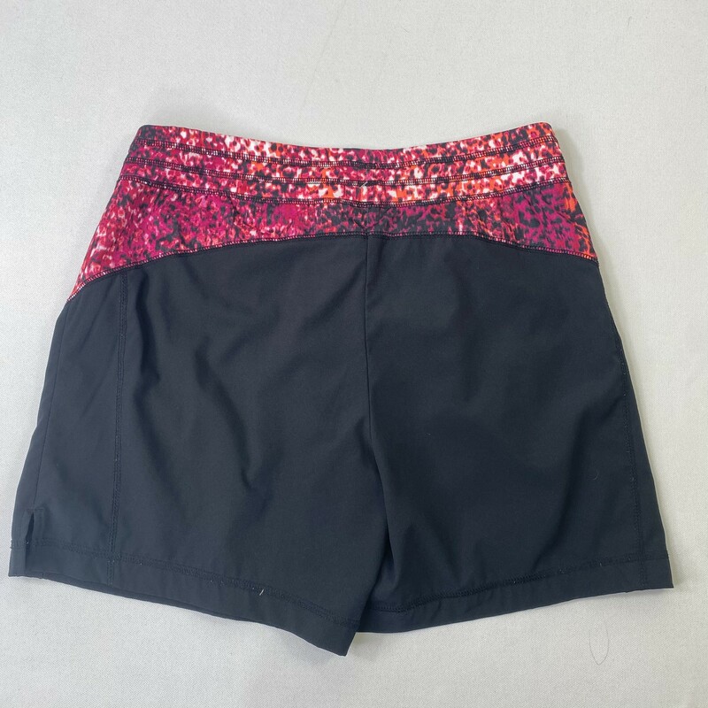 120-234 Tek Gear, Blk/pink, Size: Small Black and pink shorts polyesther/spandex