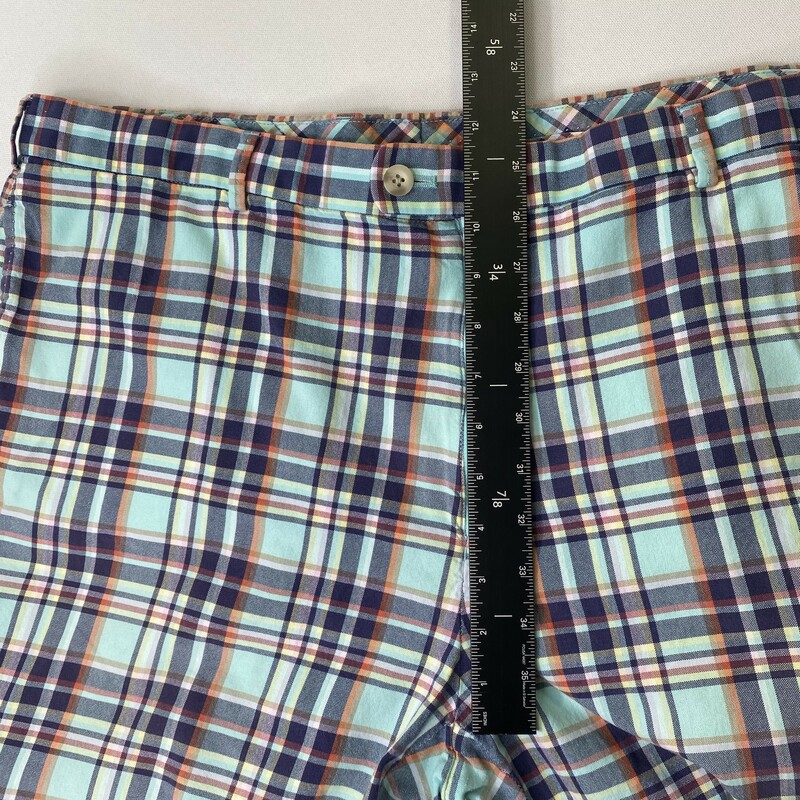 100-784 Peter Millar, Multicol, Size: 40 Multicolor plaid shorts mens 100% cotton  Good