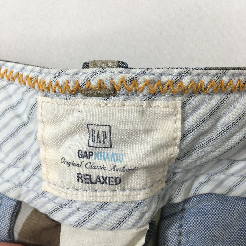 100-788 Gap, Blue And, Size: 31 plaid mens shorts 100% cotton  Good