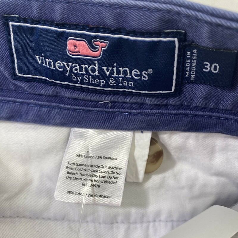 100-770 Vineyard Vines, Navy Blu, Size: 30 navy blue vineyard vines breaker shorts 98% cotton 2% spandex  Good