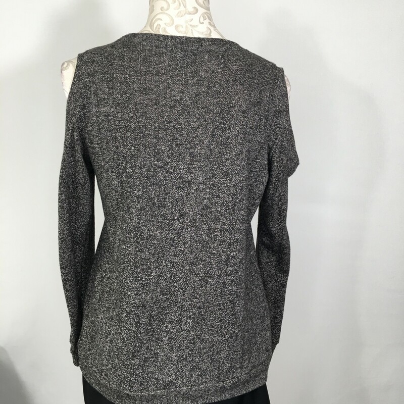 103-047 Forever 21, Gray, Size: Small Gray Long Sleeve With Shoulder Cutouts x  Good