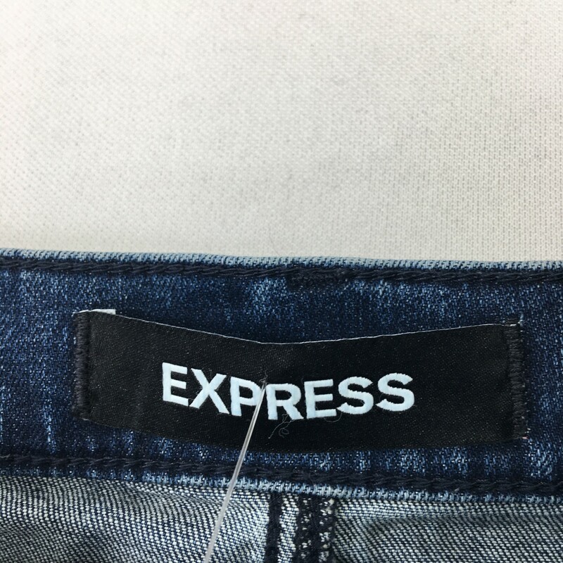 Express Denim Skirt, Blue, Size: 8