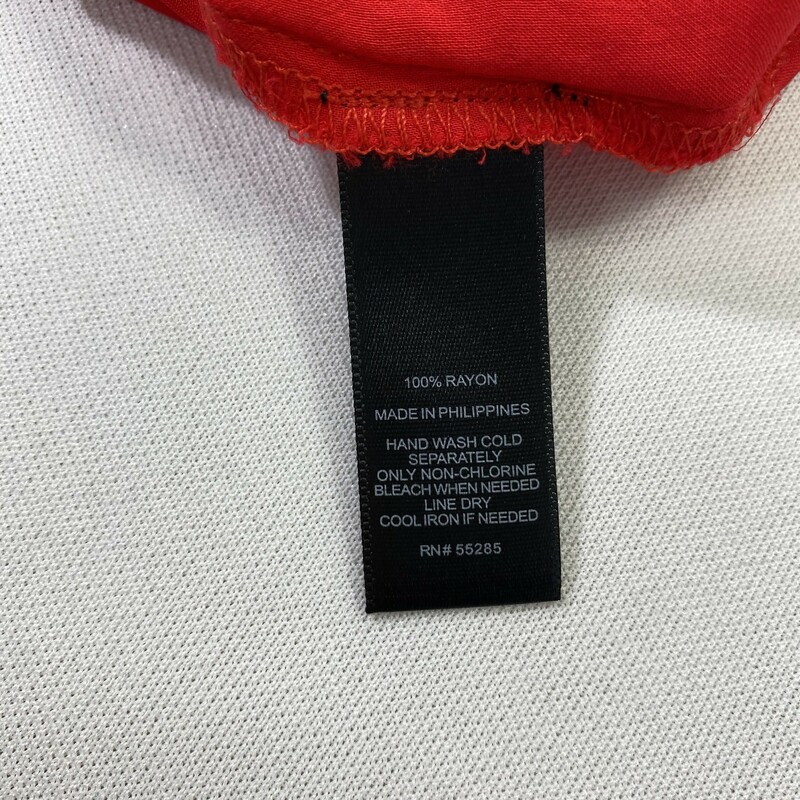Cold Shoulder Peasant Shirt, Red, Size: Medium