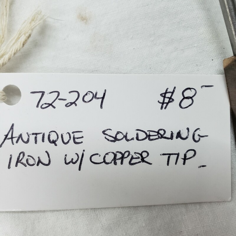 Antique Soldering Iron w/ Copper Tip