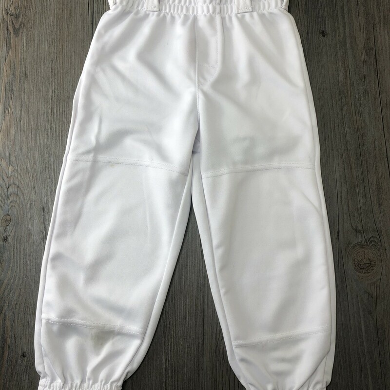 Baseball Pants, White, Size: 3-4Y<br />
Stain front right leg