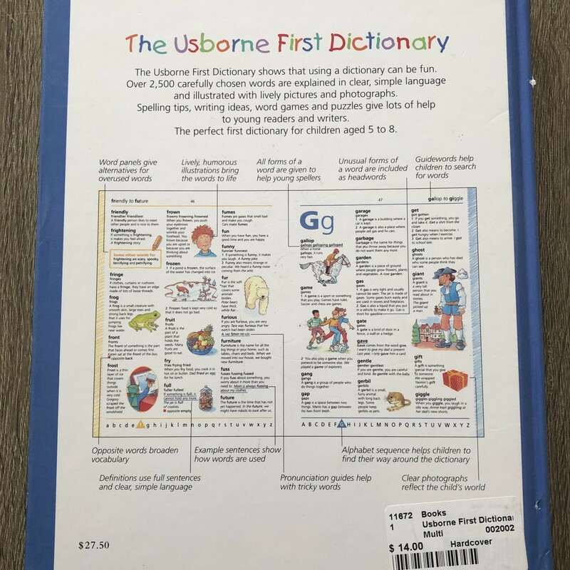 Usborne First Dictionary, Multi, Size: Hardcover