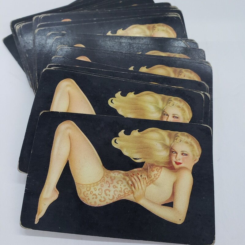 Pin Up Girl Playing Cards, Complete Deck
