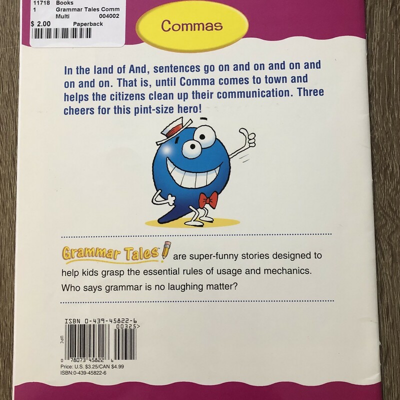 Grammar Tales Commas, Multi, Size: Paperback