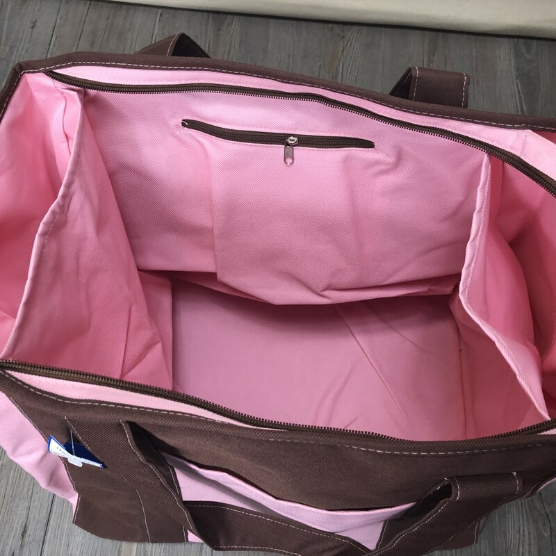 Sugar Booger Weekend Bag, Pink & Brown<br />
Size: 15*12*15<br />
NEW
