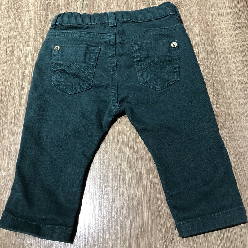 Zara Baby Boy Jeans, Green, Size: 3-6M<br />
Adjustable waist