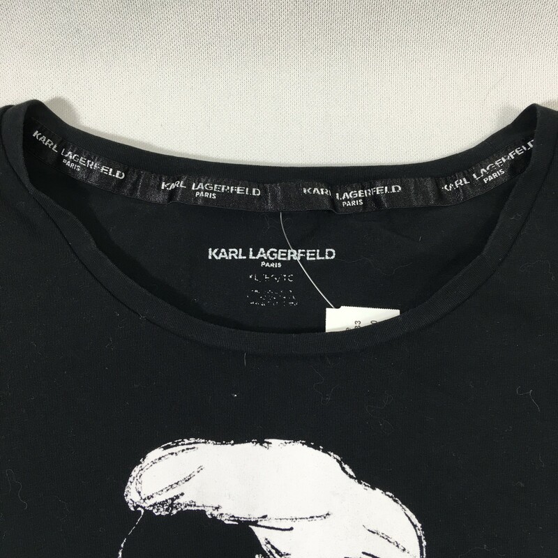 Karl Lagerfeld Graphic Sh, Black, Size: Large