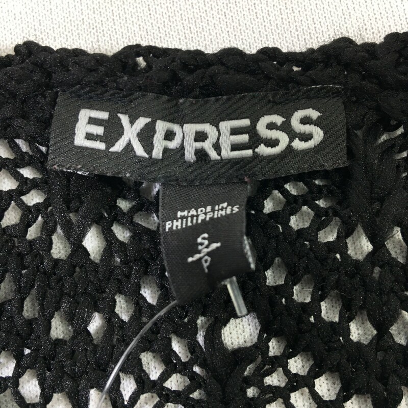 105-025 Express, Black, Size: Small Sheer black top