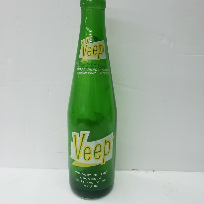 Vintage Veep Bottle, Green, Size: 12 Oz